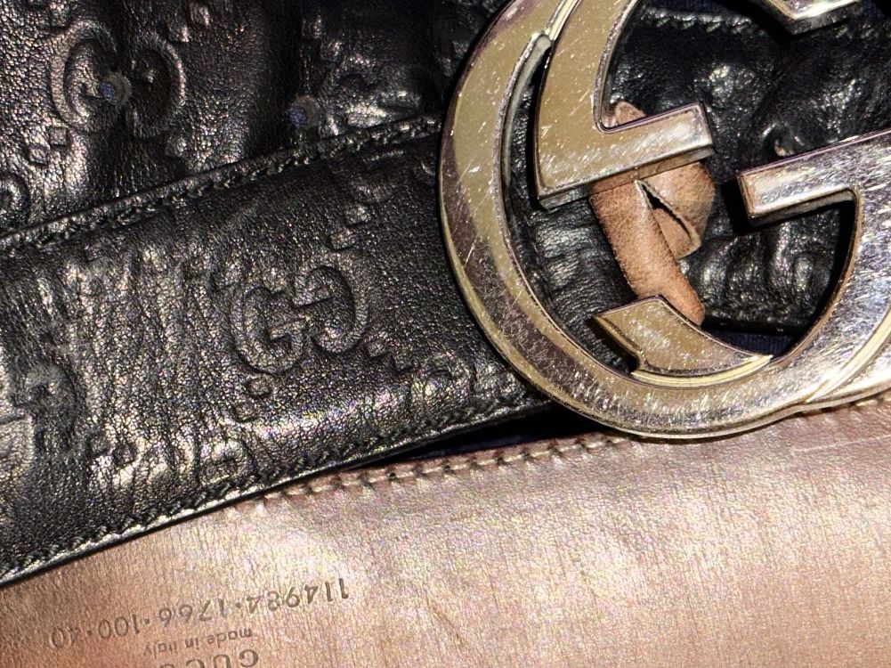 Gucci Cinture: Gucci Ledergürtel mit GG-Schnalle – Difettoso da Rümlang venduto da ohsnapiiitzme2 6