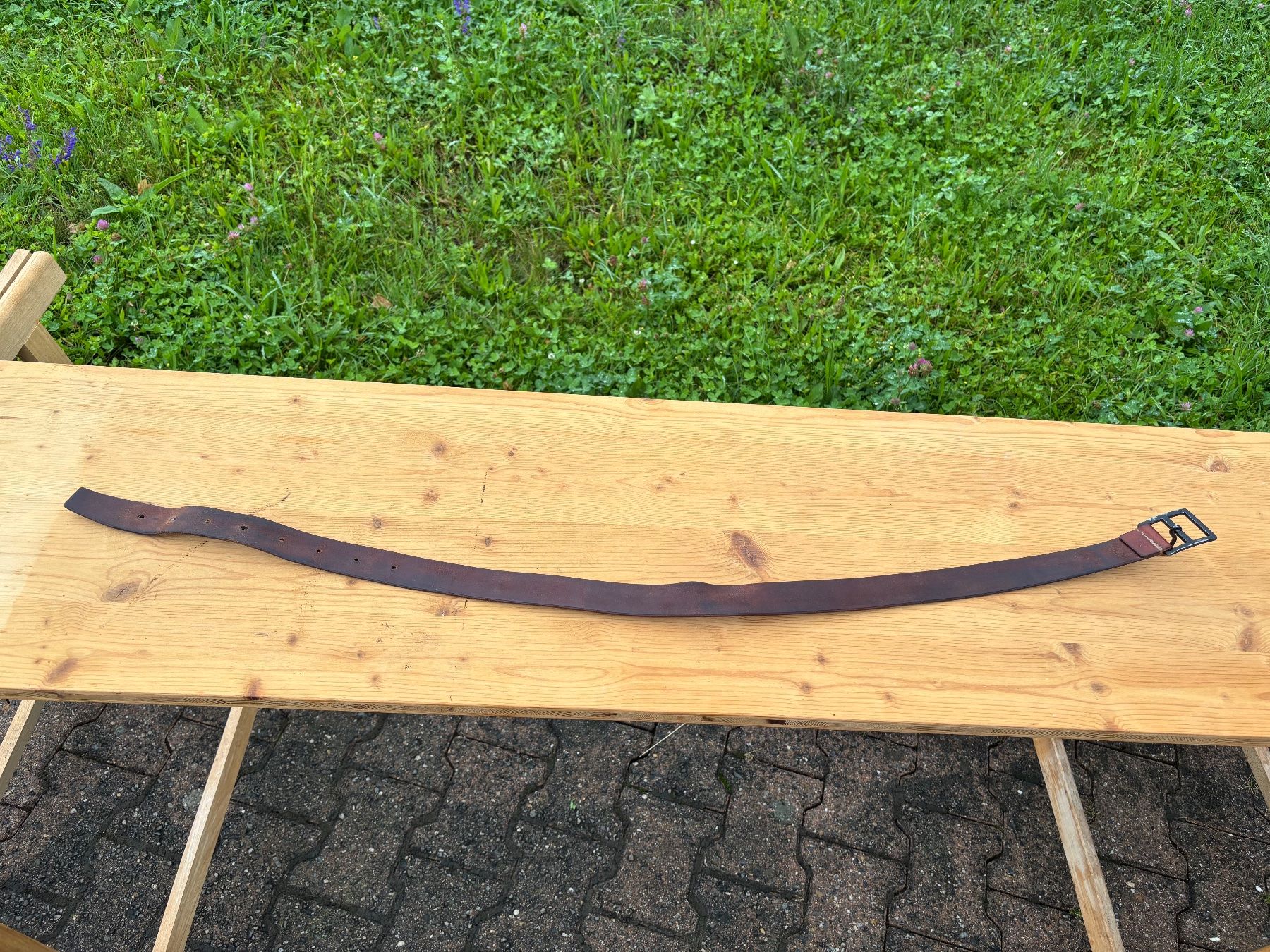 Schweizer Armee Cinture: schöner Ceinturon Ledergurt Schweizer Militär – Usato da Feldbach venduto da Olive1 8