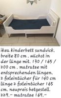 Kinderbett Sundvik inkl Matratze Ikea 80 x 200