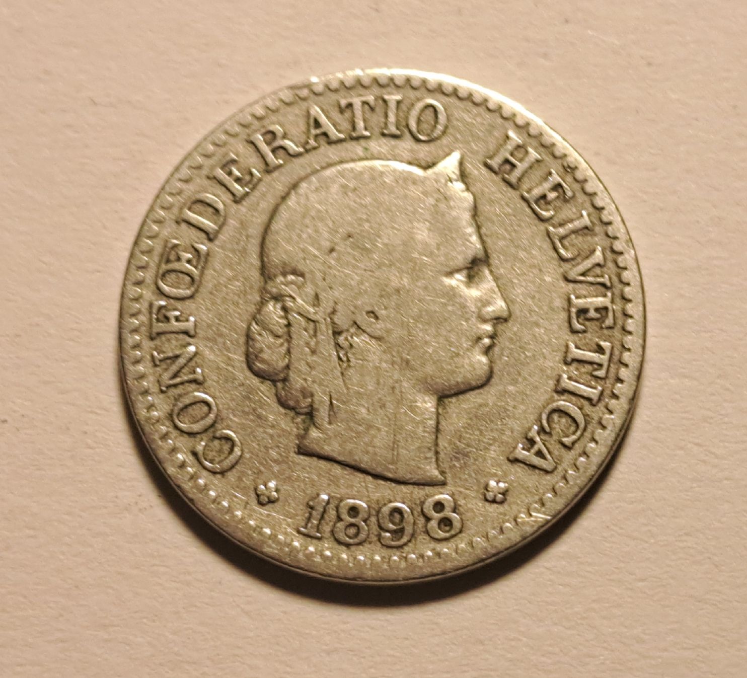 Tutti le monete: 10 centime Suisse 1898 – Usato da St-Imier venduto da supernova21