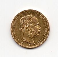 (44) Austria 20 Franken 1879 Gold Adler