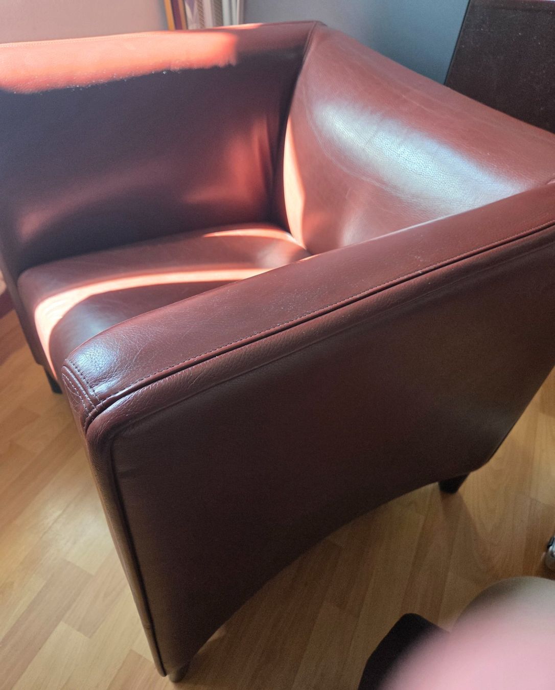 Wittmann Poltrone: Fauteuil (Wittmann) Sessel rot leder – Usato da Horw venduto da iglu370 1