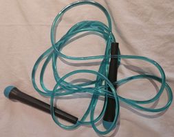 Fitness-Springseil, transparent blau, neuwertig