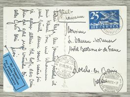 TR15 Carte Postale + Timbre Suisse 1928