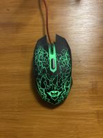 Trust GXT 105 Gaming Mouse, Black/Green, Good Condition
