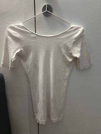 Dolce & Gabbana Shirt mit tiefem Rückenausschnitt Weiss 38IT