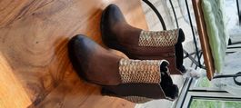 Damen-Stiefelette "Roberto Santi" Echtleder braun