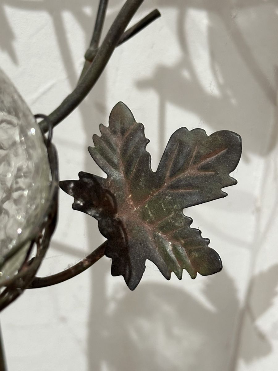 Portacandele: Exklusiver Kerzenständer Messing/Glas antik Blumen-/Baumform – Usato da Ebnat-Kappel venduto da BoutiqueBijoux 2