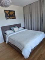 Boxspringbett 160 × 200 cm  dunkelgrauer Samt