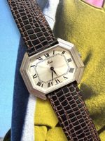 Vintage Uhr, mechanisch, achteckig Tank, dresswatch, 1970er