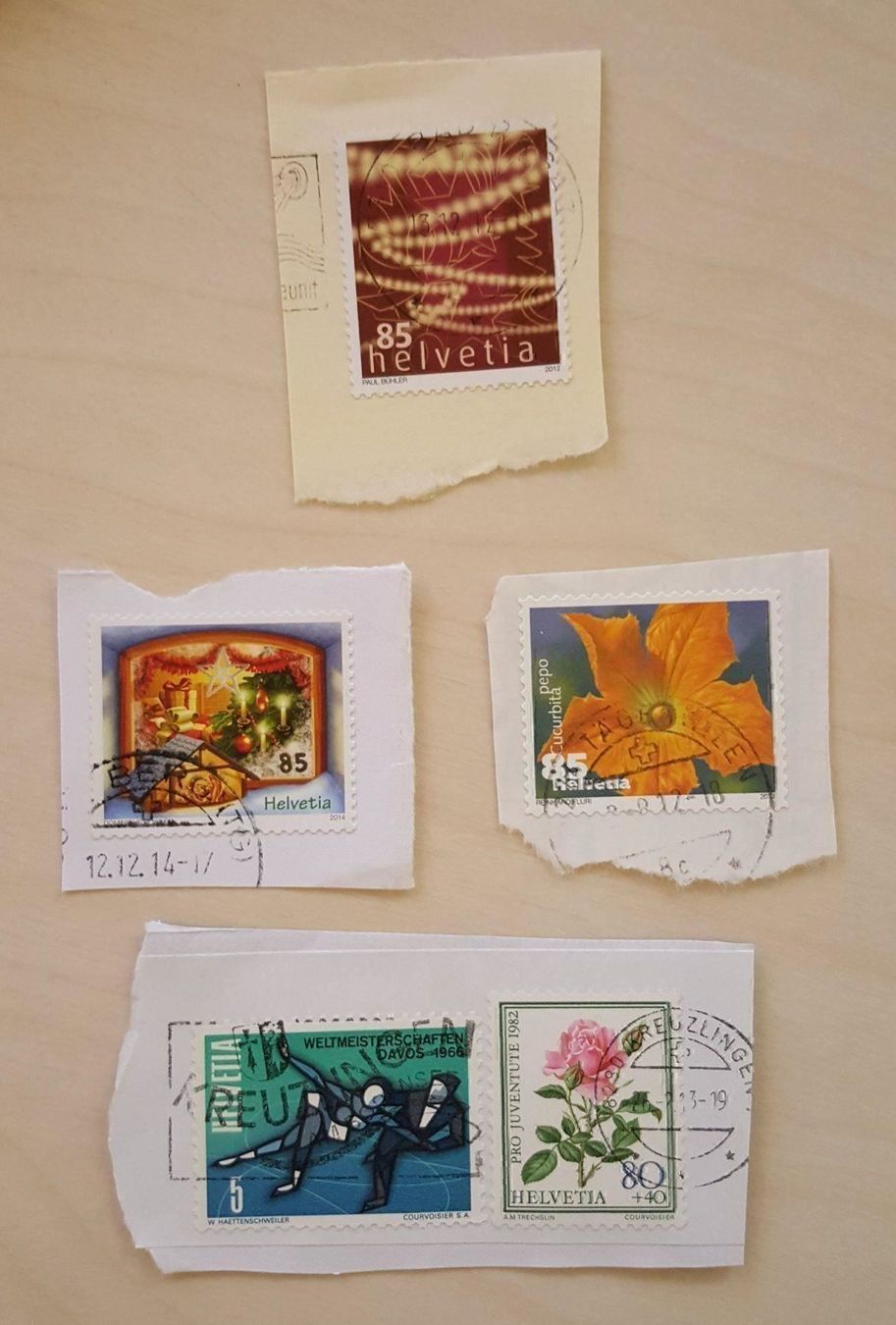 Tutti i francobolli: 5 wunderschöne Briefmarken / gestempelt – Usato da Leimbach TG venduto da manu-tg