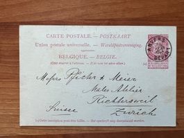 Postkarte 1901  Belgien  Vintage  (G1636)