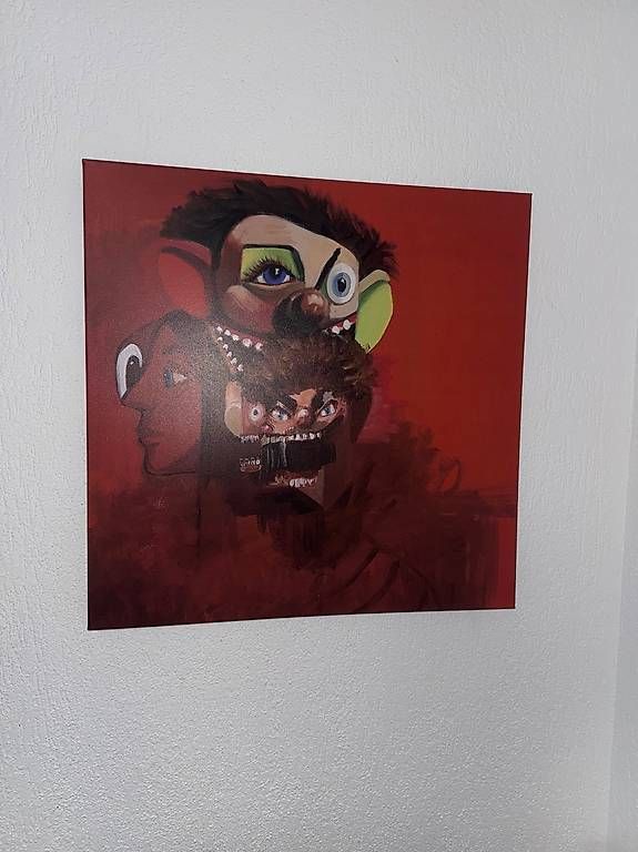 Foto & Immagini: GEORGE CONDO 70x70 auf Leinwand – Usato da Rüti ZH venduto da cash1313