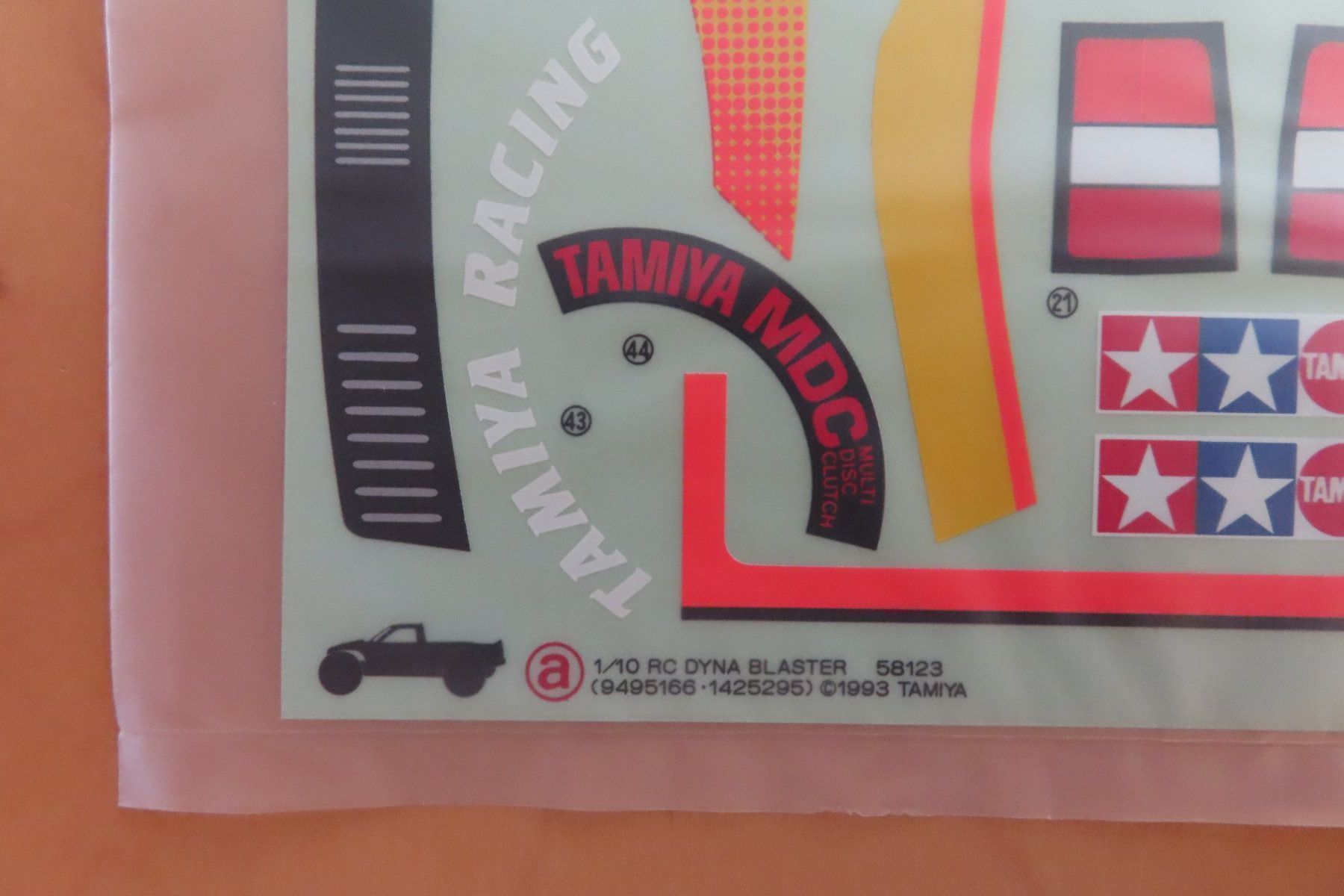 Tamiya RC Modellbau: Tamiya RC Decal 58123 Dyna Blaster 1993 – Neu und originalverpackt aus Horgen von Tenere24 1