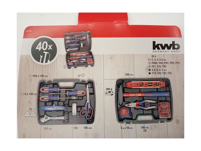 Tutti gli attrezzi: KWB 40tlg. Werkzeugkoffer – Nuovo e nell'imballaggio originale da Kehrsatz venduto da lar_fsw9 3