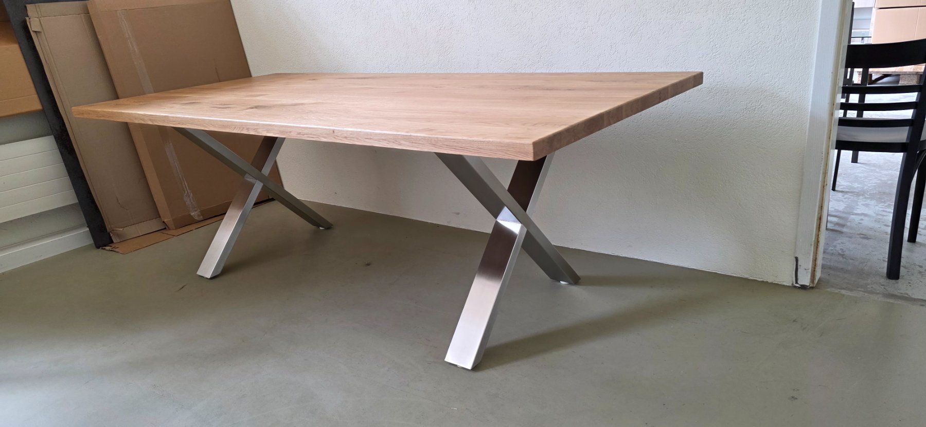 Tavoli: Tisch Eiche Massiv 220x100cm – Nuovo e nell'imballaggio originale da Lützelflüh-Goldb venduto da Rampenverkauf_72_