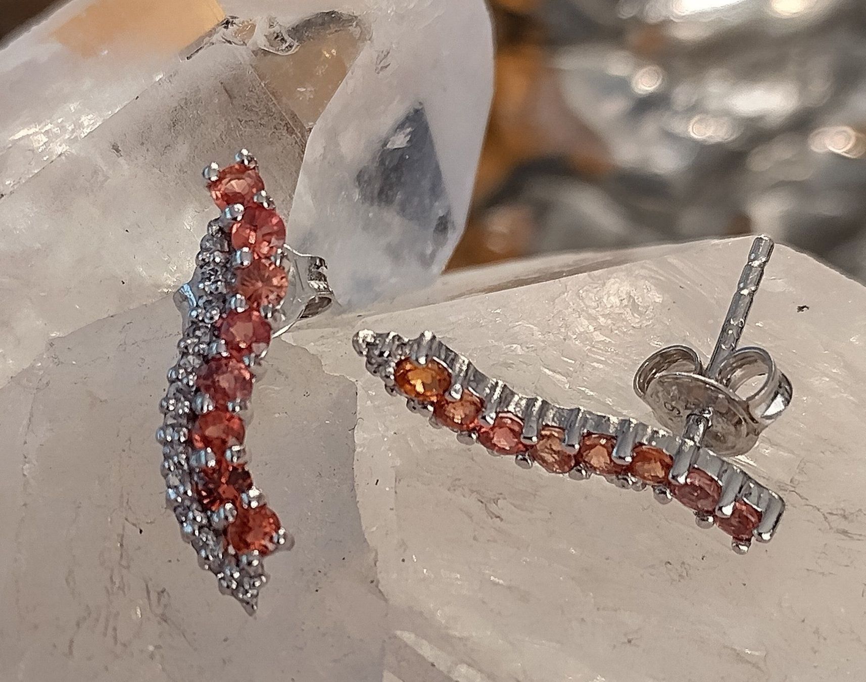 Orecchini pendenti & Orecchini a lobo: GLITZER OHRRINGE IN 925 SILBER – Usato da Romanshorn venduto da BoutiqueA 1