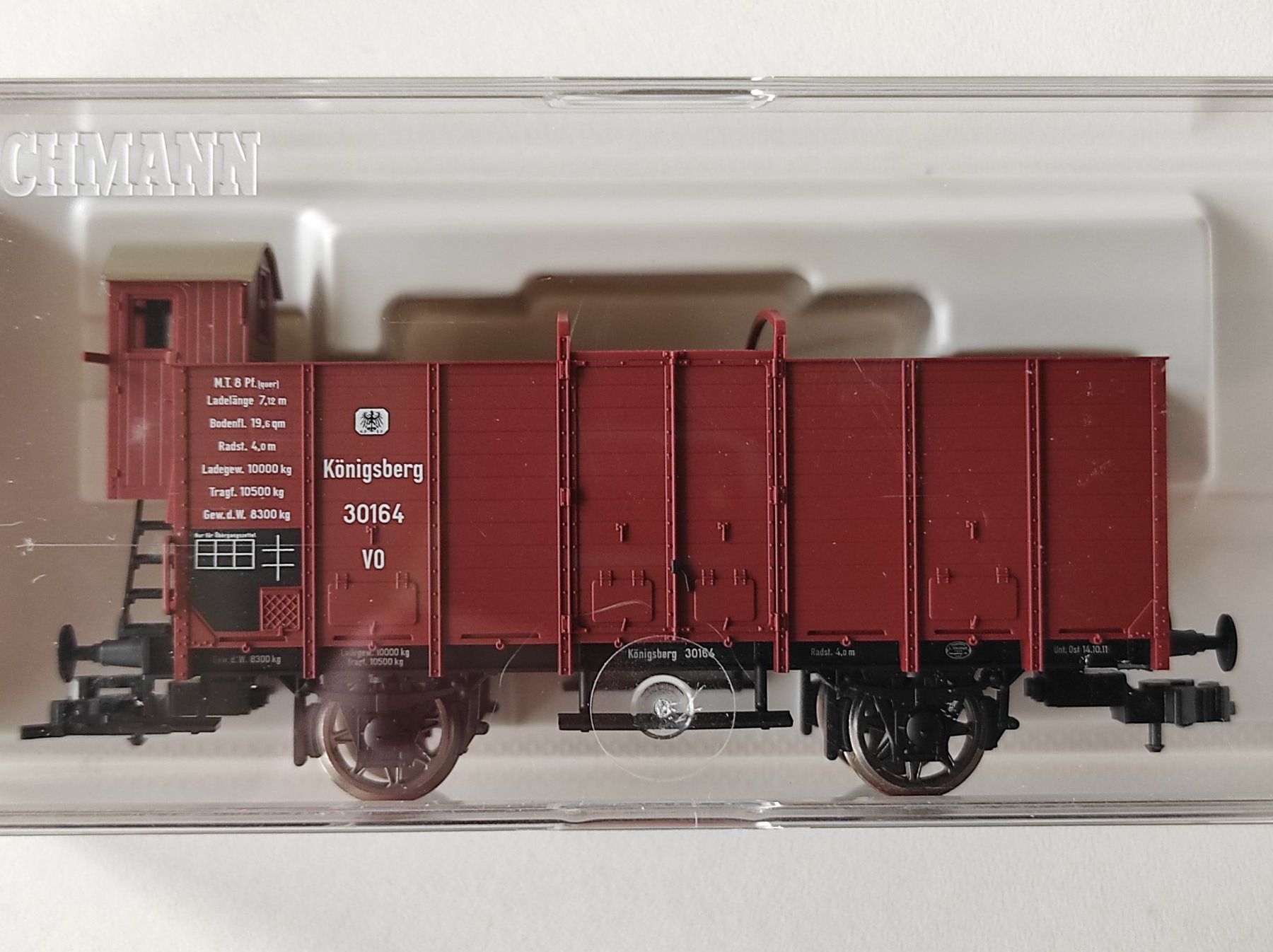 Fleischmann Modellini di ferrovie: Offener Güterwagen mit Brsh der K.P.E.V. von Fleischmann H0 – Nuovo e nell'imballaggio originale da La Chaux-de-Fonds venduto da Hobbymodell