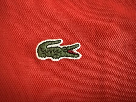 Rotes Lacoste Polo Shirt, Sommer-Look, Grösse 7, Top!
