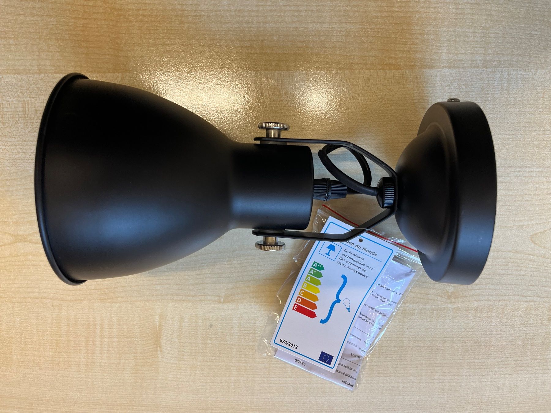 Lampen: Wandlampe Schwarz Industrial – Neu (gemäss Beschreibung) aus Lungern von Barbados04 2
