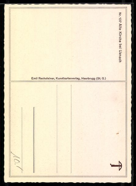 Cartoline postali: AK Uznach, Alte Kirche – Usato da Berlin venduto da bartko-reher 1
