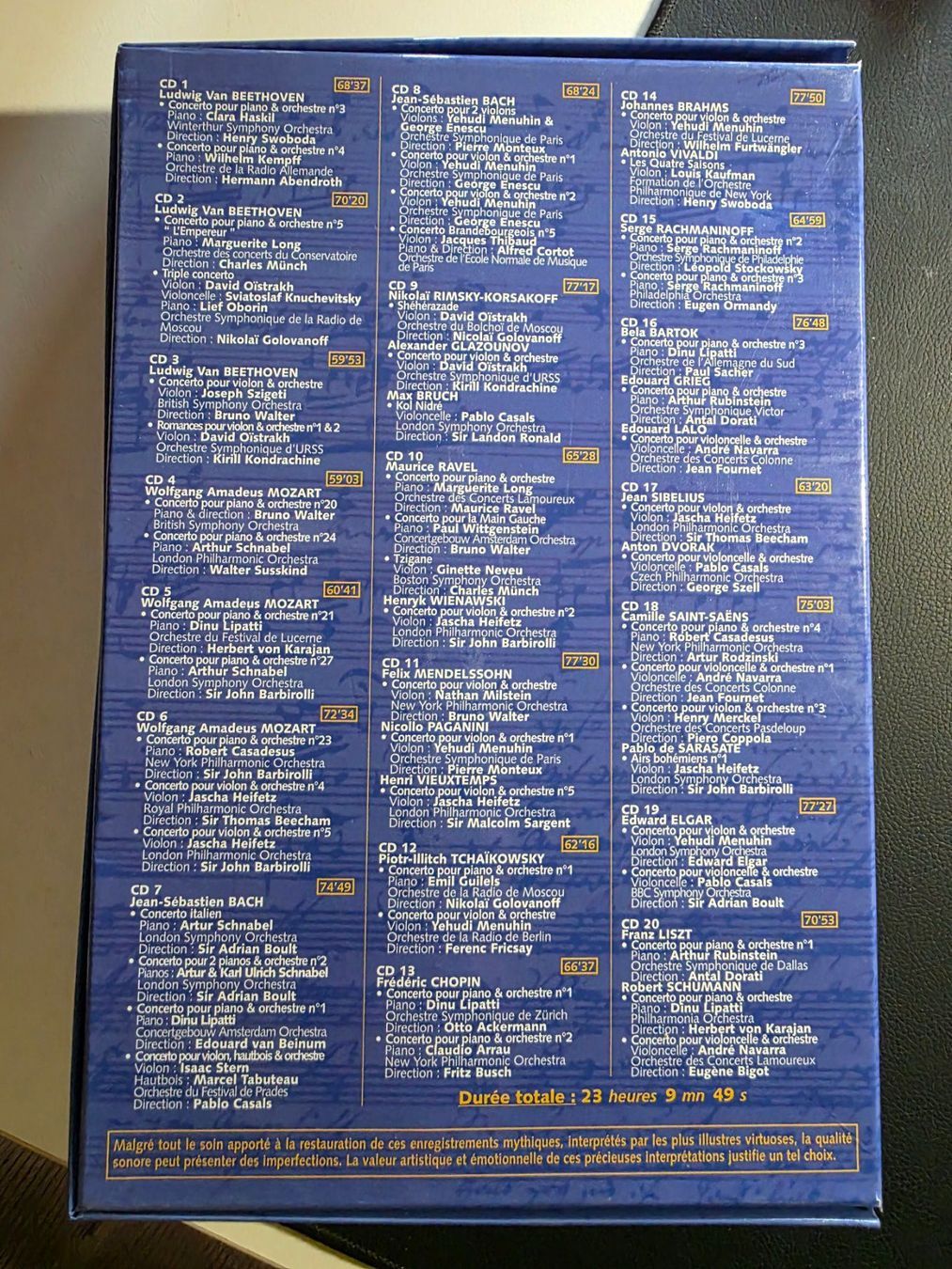 CDs: CD Box - Les plus grands Virtuoses - 20 CD's – D'occasion à Walterswil BE par Lonitti 2