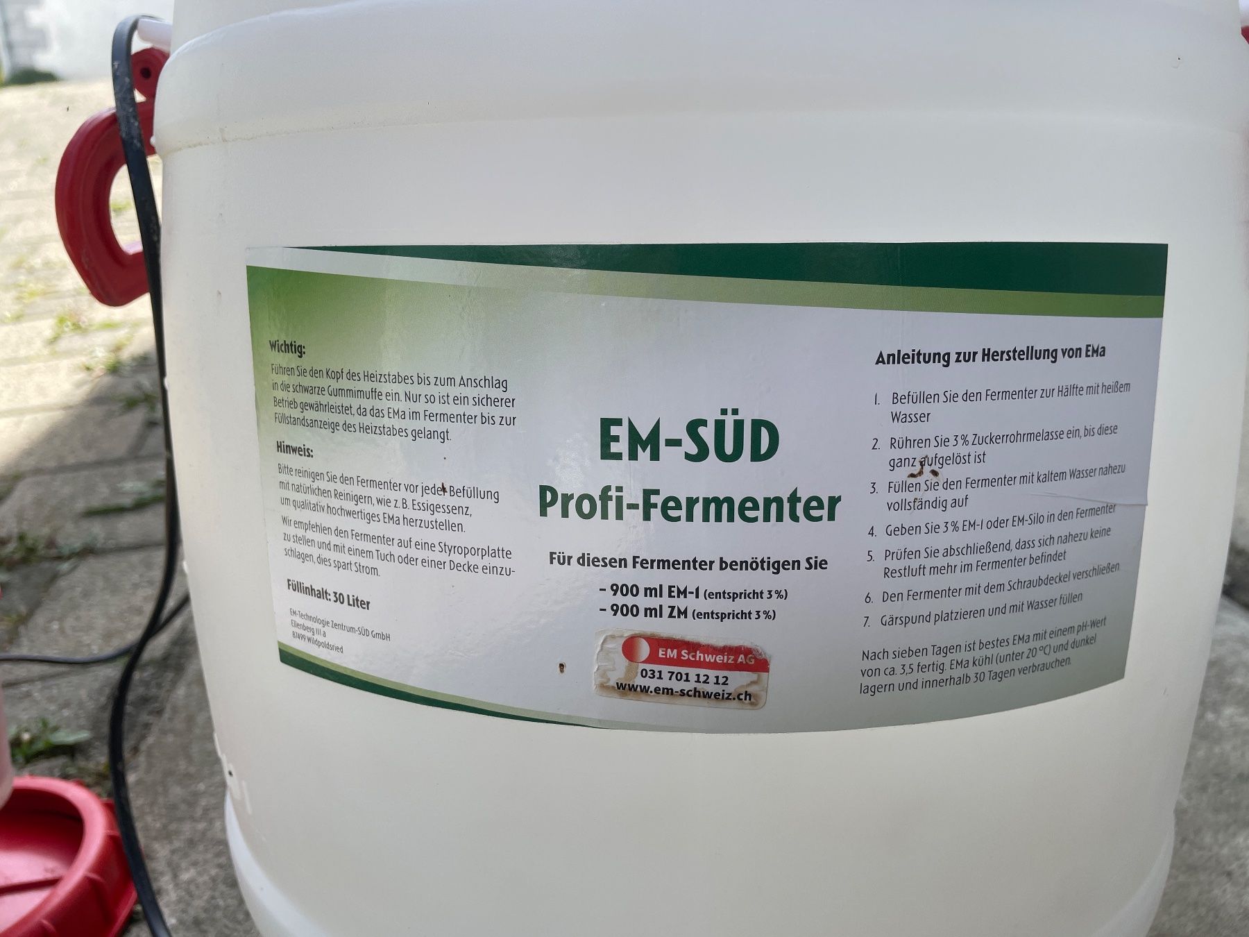 Accessori: EM Fermenter – Usato da Steinach venduto da angec1 1