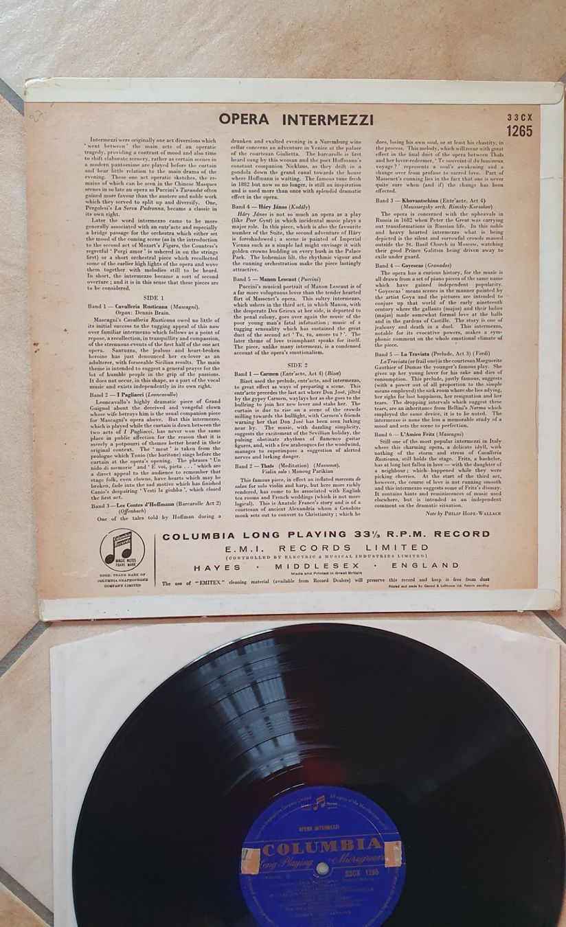Dischi in vinile: Original Opera Intermezzi VON Karajan – Usato da Erde venduto da zakleblanc