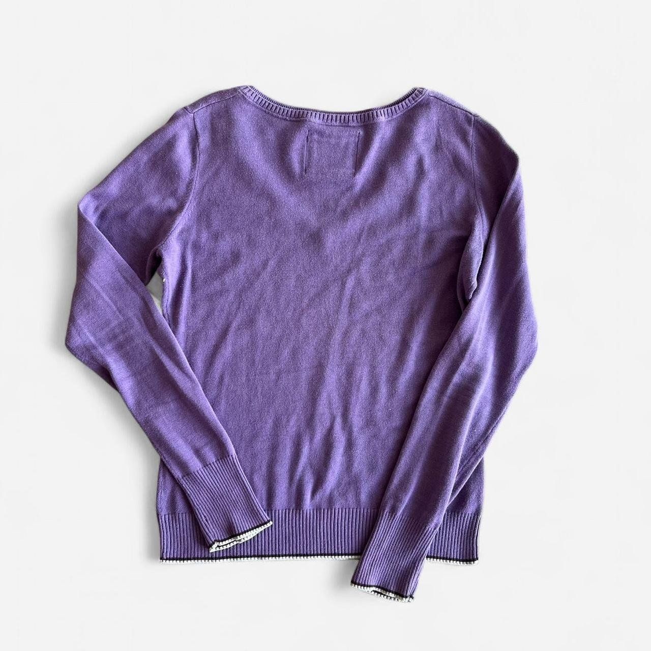 Esprit Pullover & Sweatshirts: Pullover lila Argyle V-Auschnitt y2k – Gebraucht aus Sion von mol_9tmp 1