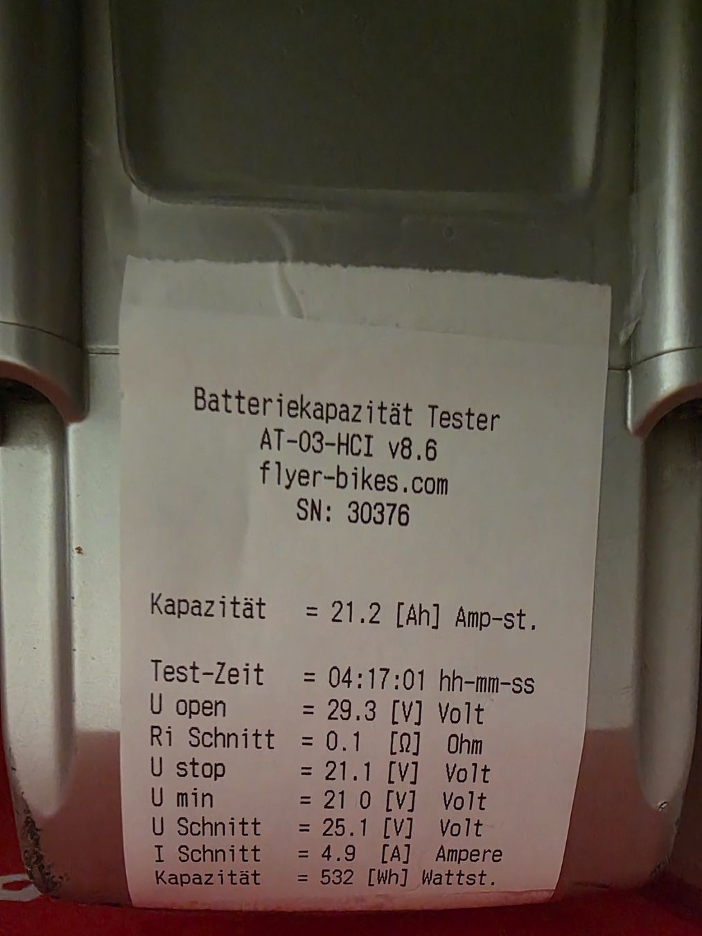 Panasonic Batterie: Flyer/Panasonic Akku 26V / 23,2 Ah – Usato da Buchs SG venduto da MATGEOMAR 2