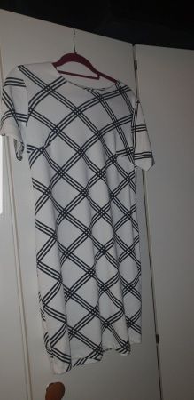 Kleid schwarz-weiss M