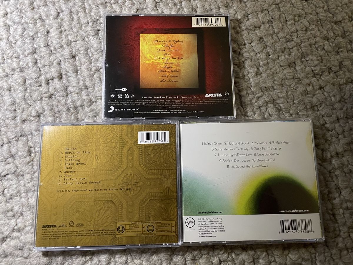 CDs: 3x Sarah McLachlan – Neu (gemäss Beschreibung) aus Reinach AG von trigger7811 2