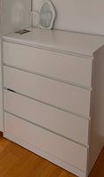 IKEA MALM Kommode mit 4 Schubladen  Weiss (verhandelbar)