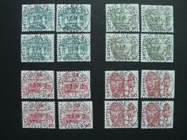1984 Nr. 594H1-599H4 mit ET-Vollstempel