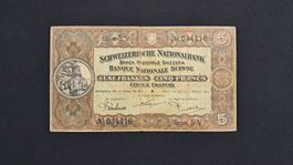 Schweiz 5 Franken 1914 Serie 5V