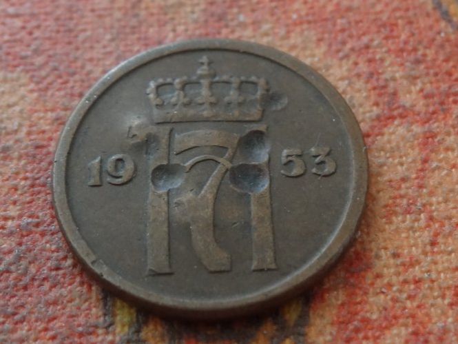 Tutti le monete: NORVEGE  1  ORE  1953 – Usato da Romanel-sur-Lausanne venduto da Swift13