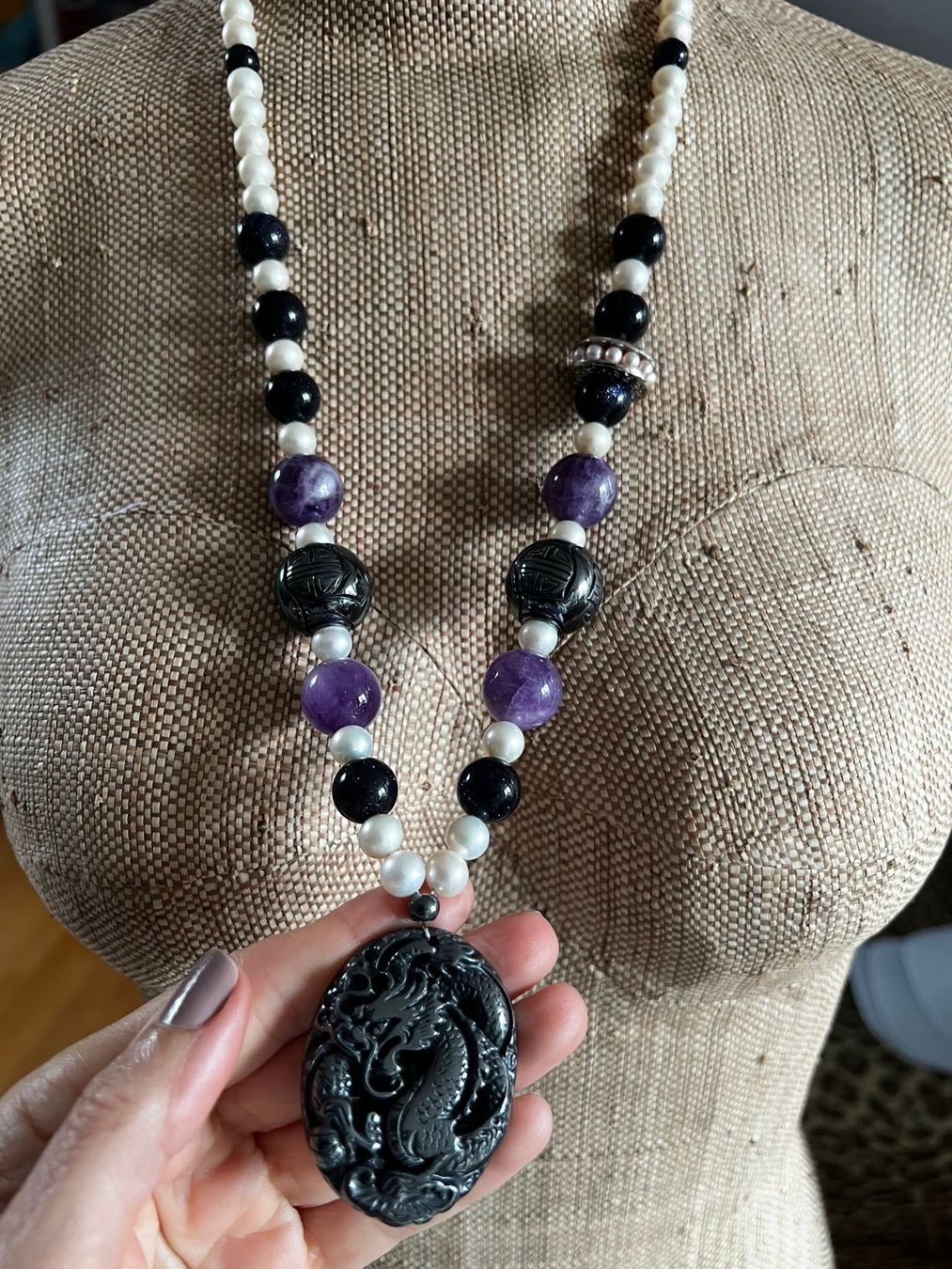 Ketten: Collier aus Perlen und Steine – Neu (gemäss Beschreibung) aus Teufen Ar von Exclusive.stuff.CH