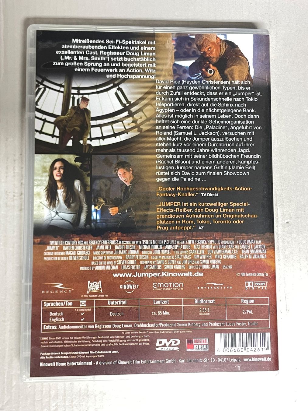 Tous les DVDs: Jumper-Samuel L. Jackson – D'occasion à Muri b. Bern par AdidasCollector 2