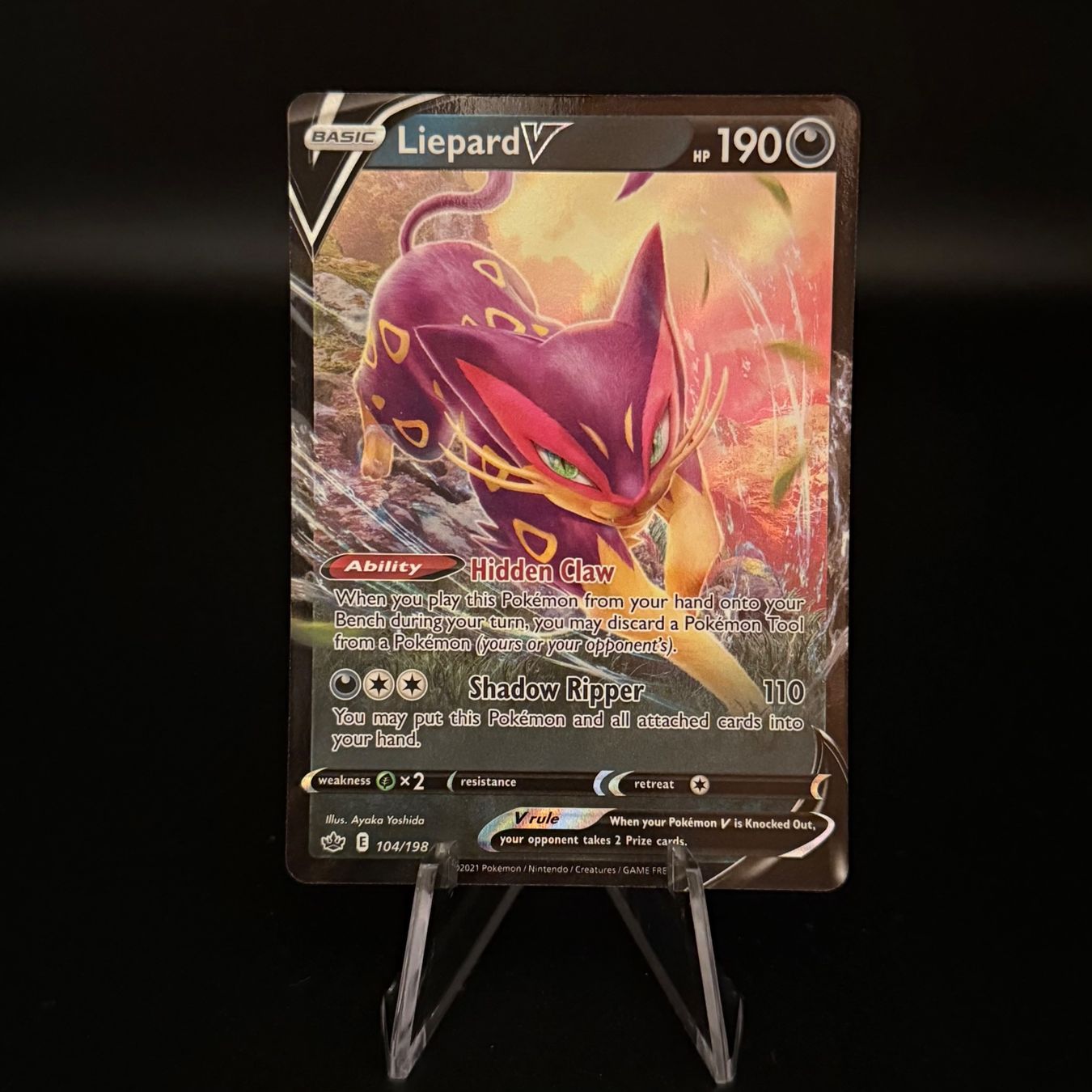 Pokémon Carte collezionabili: Liepard V #104 Pokemon Chilling Reign – Usato da Feuerthalen venduto da Plazatoys