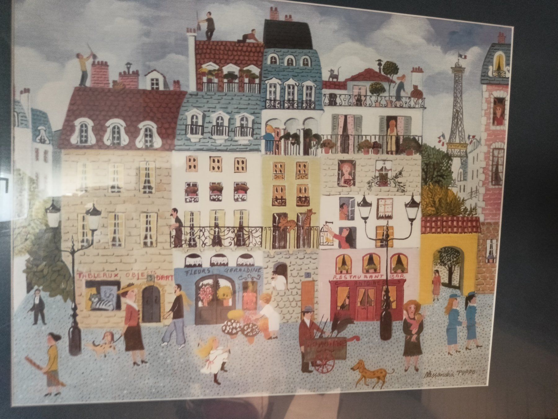 Lavagne: tableau de la ville de paris – Usato da GENEVE venduto da goldforall 6