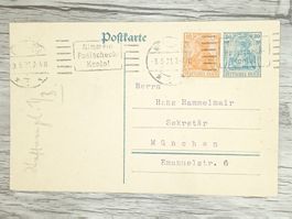 TR13 Carte Postale + Timbre Allemagne 1921