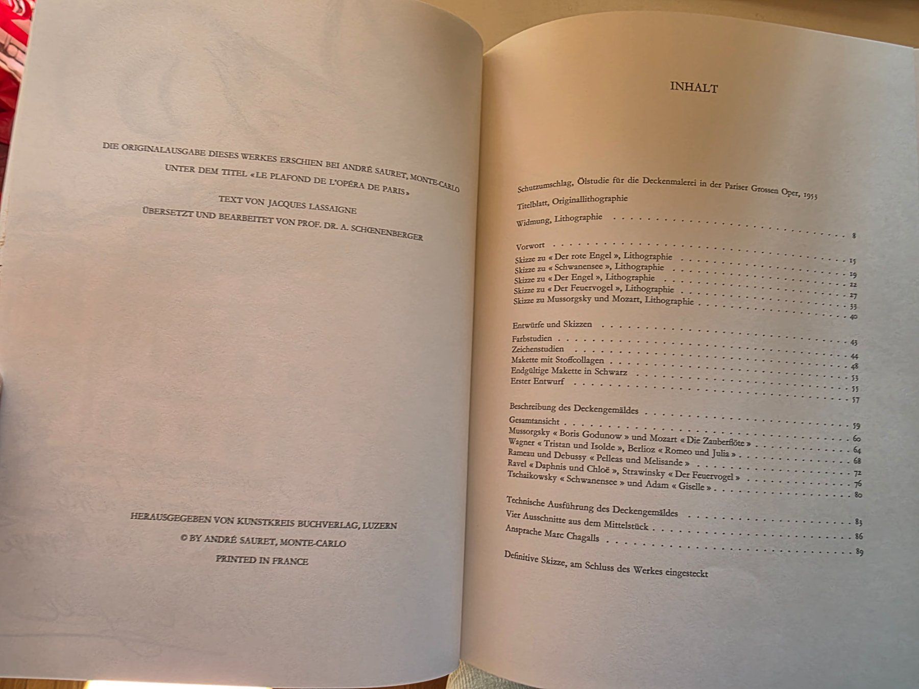 Libri: Marc Chagalls Deckenmalerei Pariser Oper - nummeriert – Nuovo (secondo la descrizione) da Walterswil BE venduto da Lonitti 9