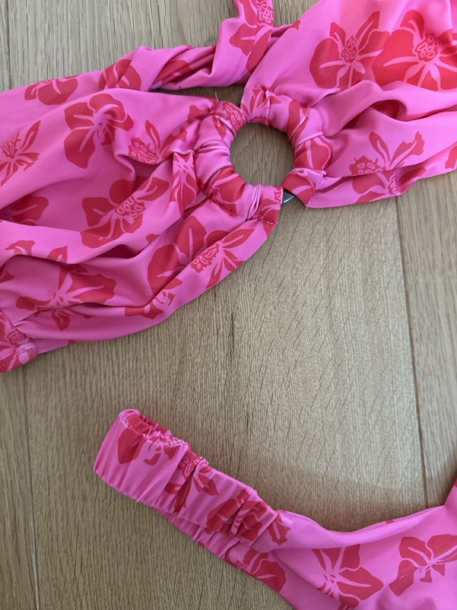 Costumi da bagno & Bikini: Pinker Sommer Bikini mit Blumenmuster, Grösse S Top! – Nuovo (secondo la descrizione) da Basel venduto da wic_f7cf 1