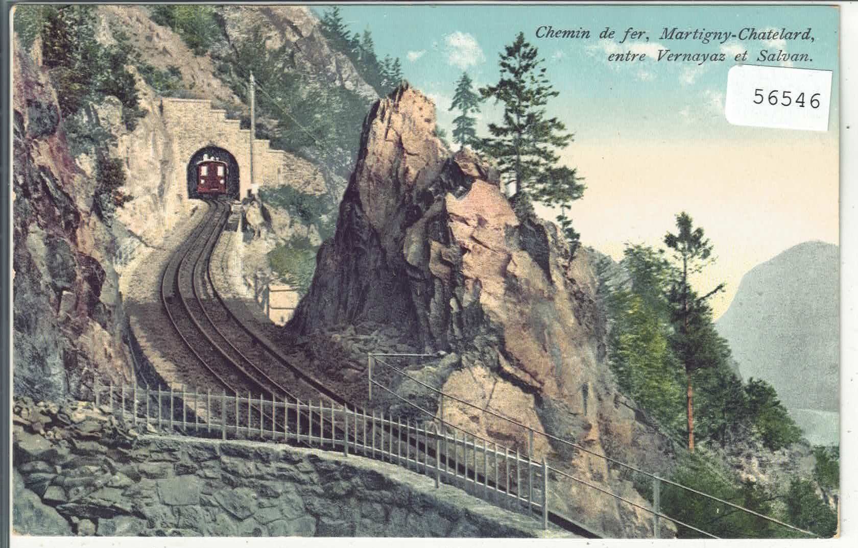 Ansichtskarten: Chemin de fer Martigny-Chatelard entree Vernayaz - Litho – Gebraucht aus Ettingen von Kartenplanet