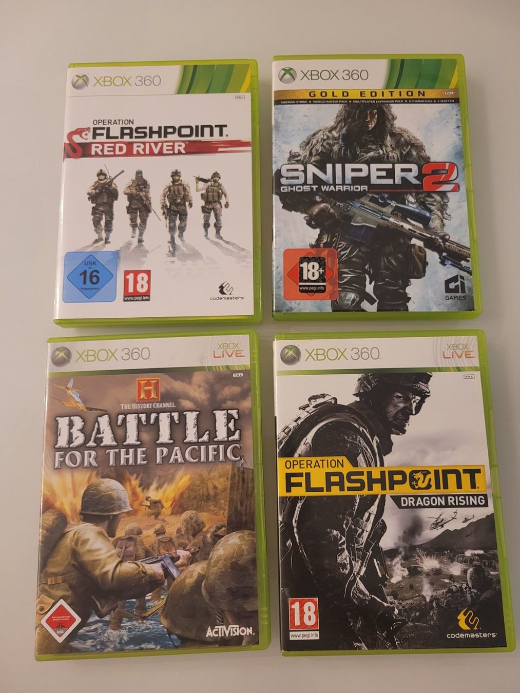 Spiele: 4xTop Games (XBox 360) – Gebraucht aus Uezwil von -Retrogames-