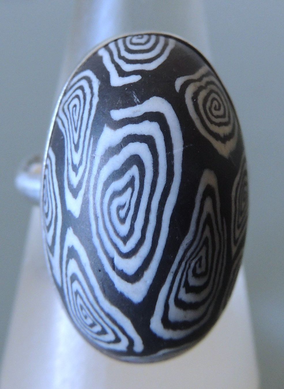Anelli: Kautschuk Silber 925 Fingerring Gr. 55 – Usato da Waldenburg venduto da schaller707