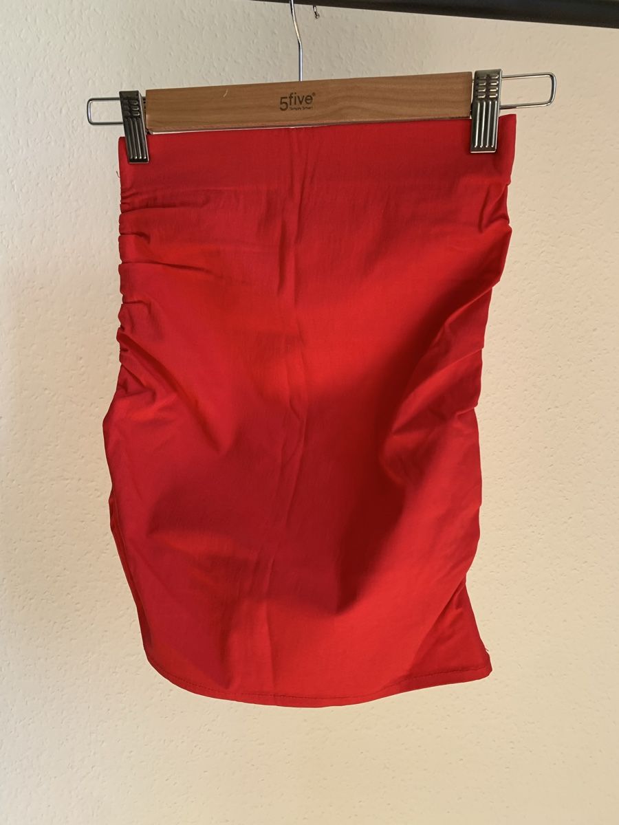 Bershka Gonne: Jupe rouge à fronces Bershka – Nuovo (secondo la descrizione) da Genève venduto da rez_c6c6 1