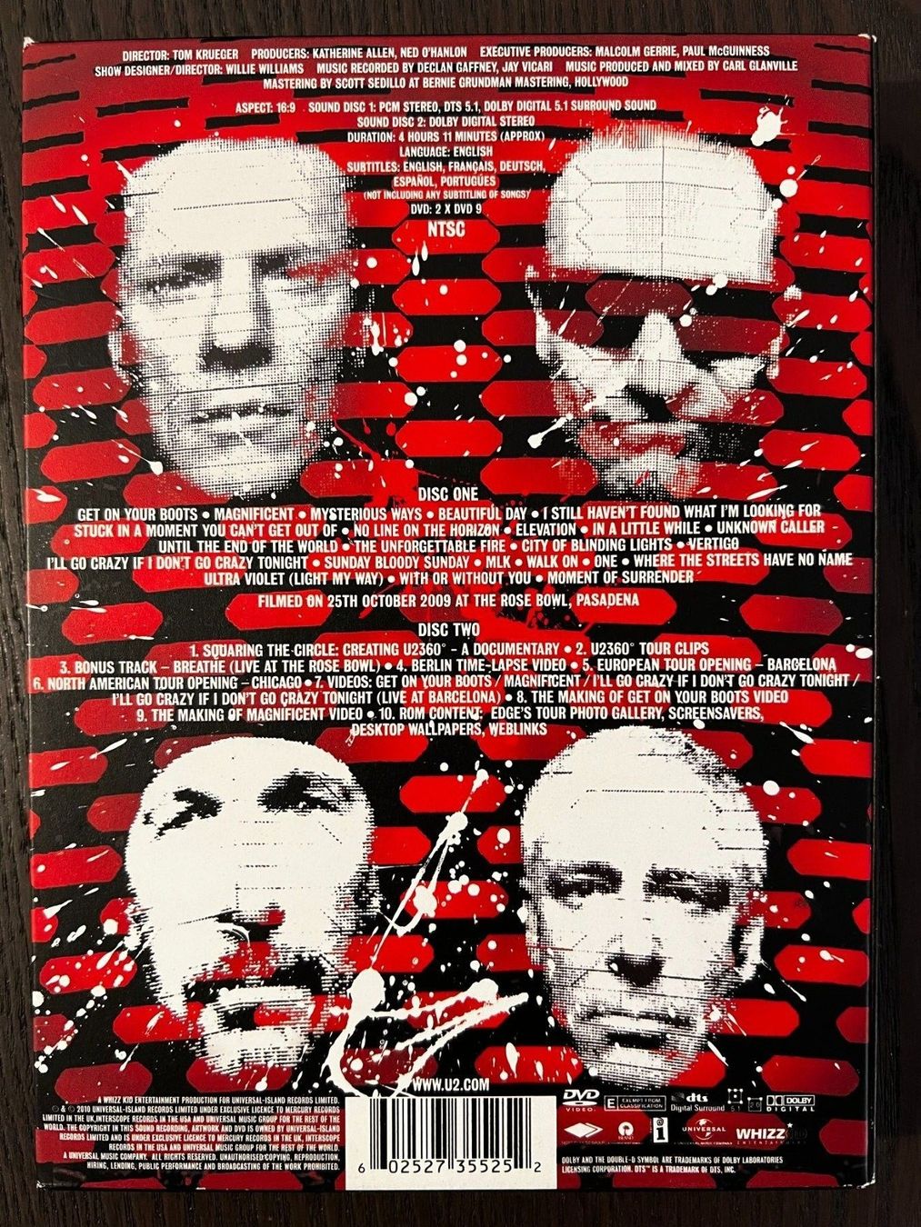Tutti i DVDs: U2 360 At The Rose Bowl – Usato da Zürich venduto da FilmFreunde 1