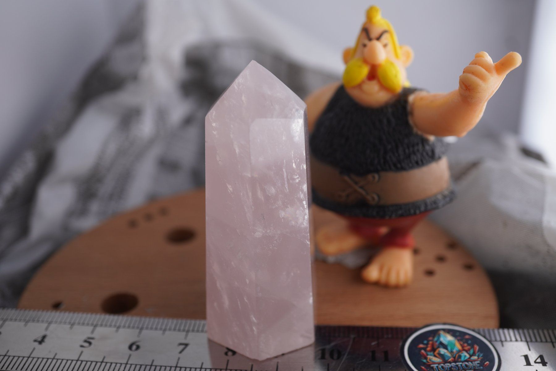 Minerali & Pietre curative: Rosenquarz   Spitze        Spitze 60mm x 23mm – Nuovo e nell'imballaggio originale da Eschenbach SG venduto da topstone 4