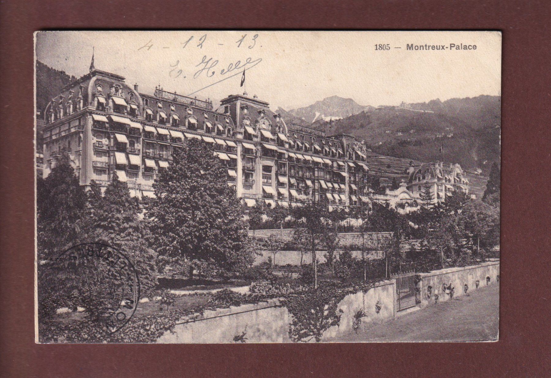 Cartes postales: MONTREUX - Palace - 1913 – D'occasion à Pully par nicecards